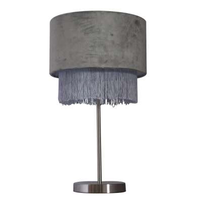 Velvet shade with tassels luxury table lamps