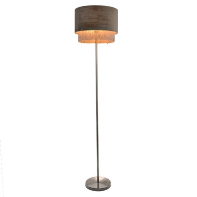 Wholesale velet fabric with tassel floor lamp